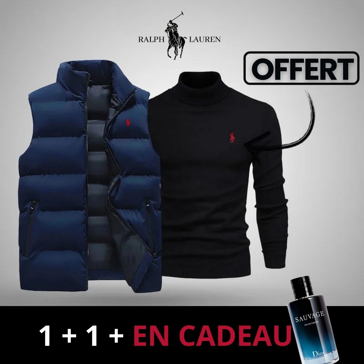 Gilet R&L + Pull Offert (Déstockage)