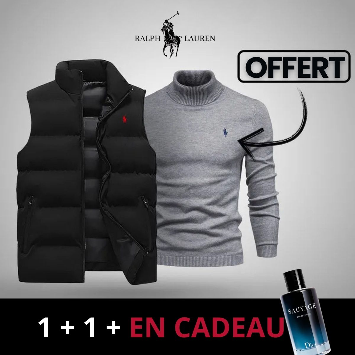 Gilet R&L + Pull Offert (Déstockage)
