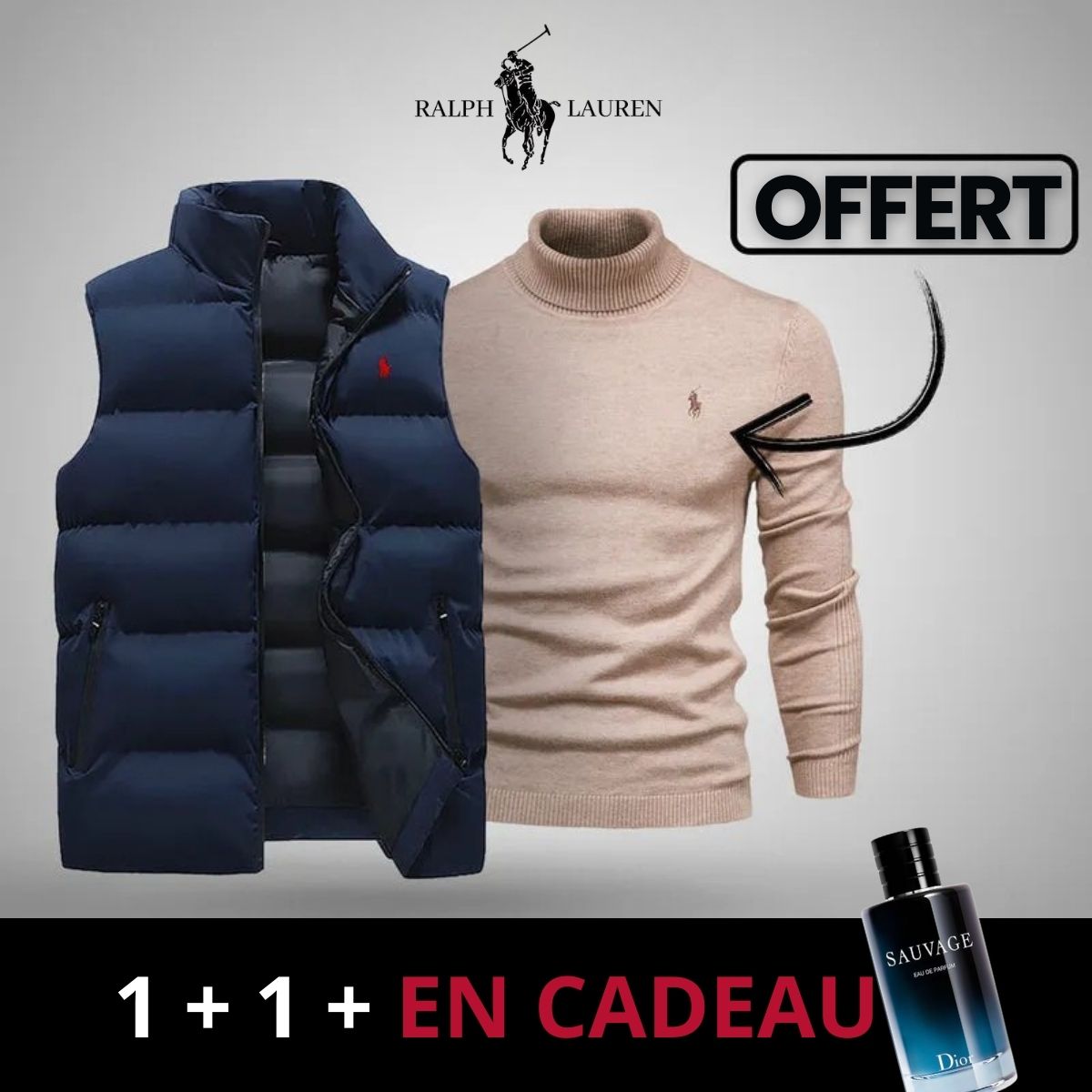 Gilet R&L + Pull Offert (Déstockage)