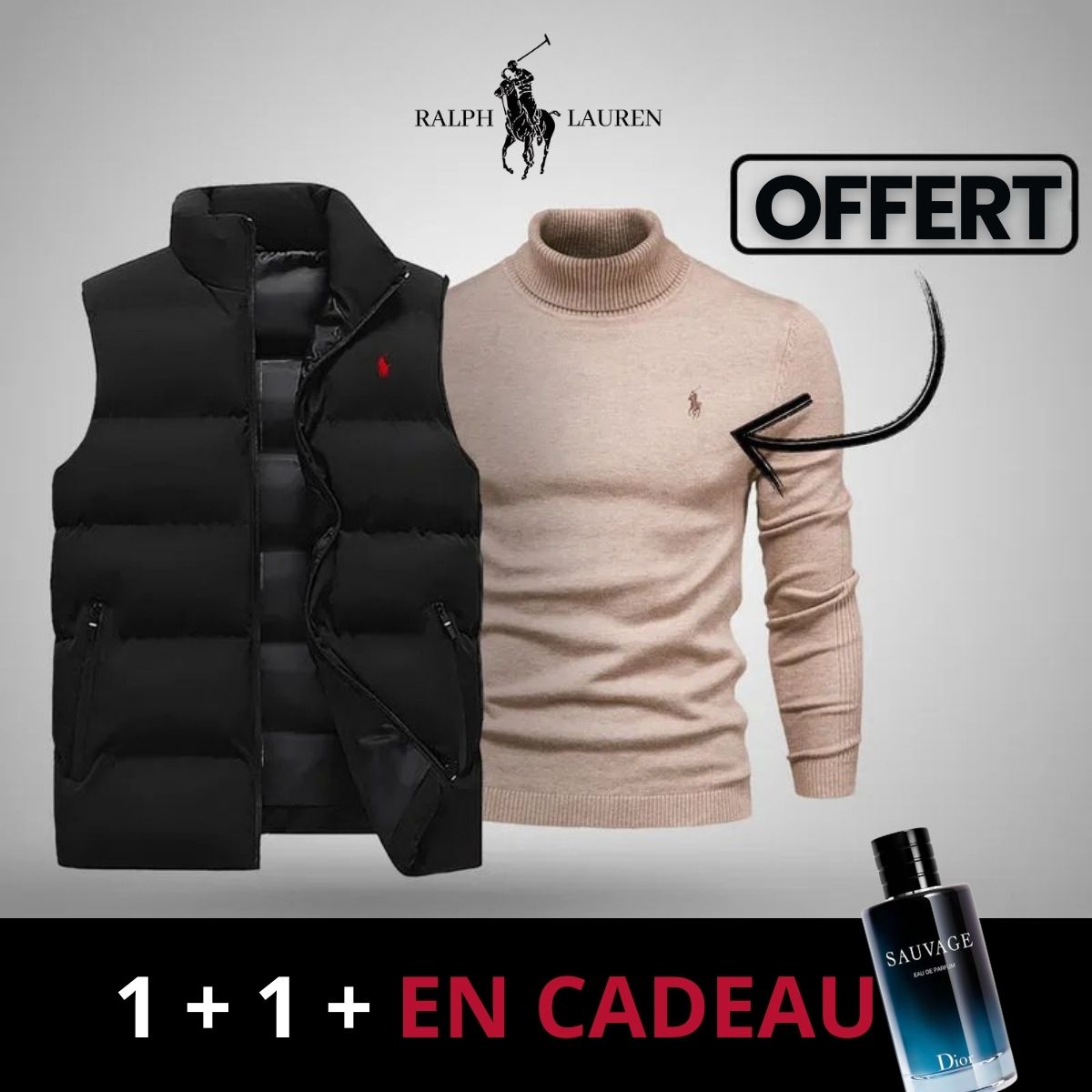 Gilet R&L + Pull Offert (Déstockage)