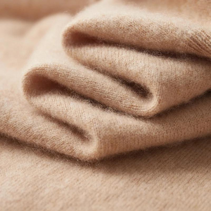 Polo zippé 100 % cachemire