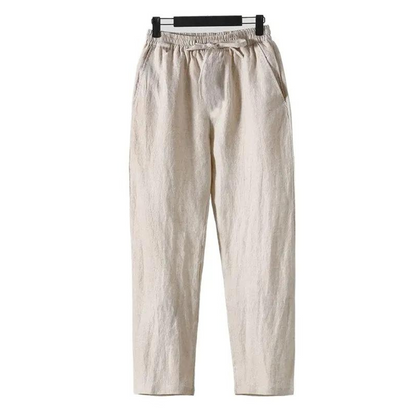 Fez - Pantalon en lin (coupe droite)