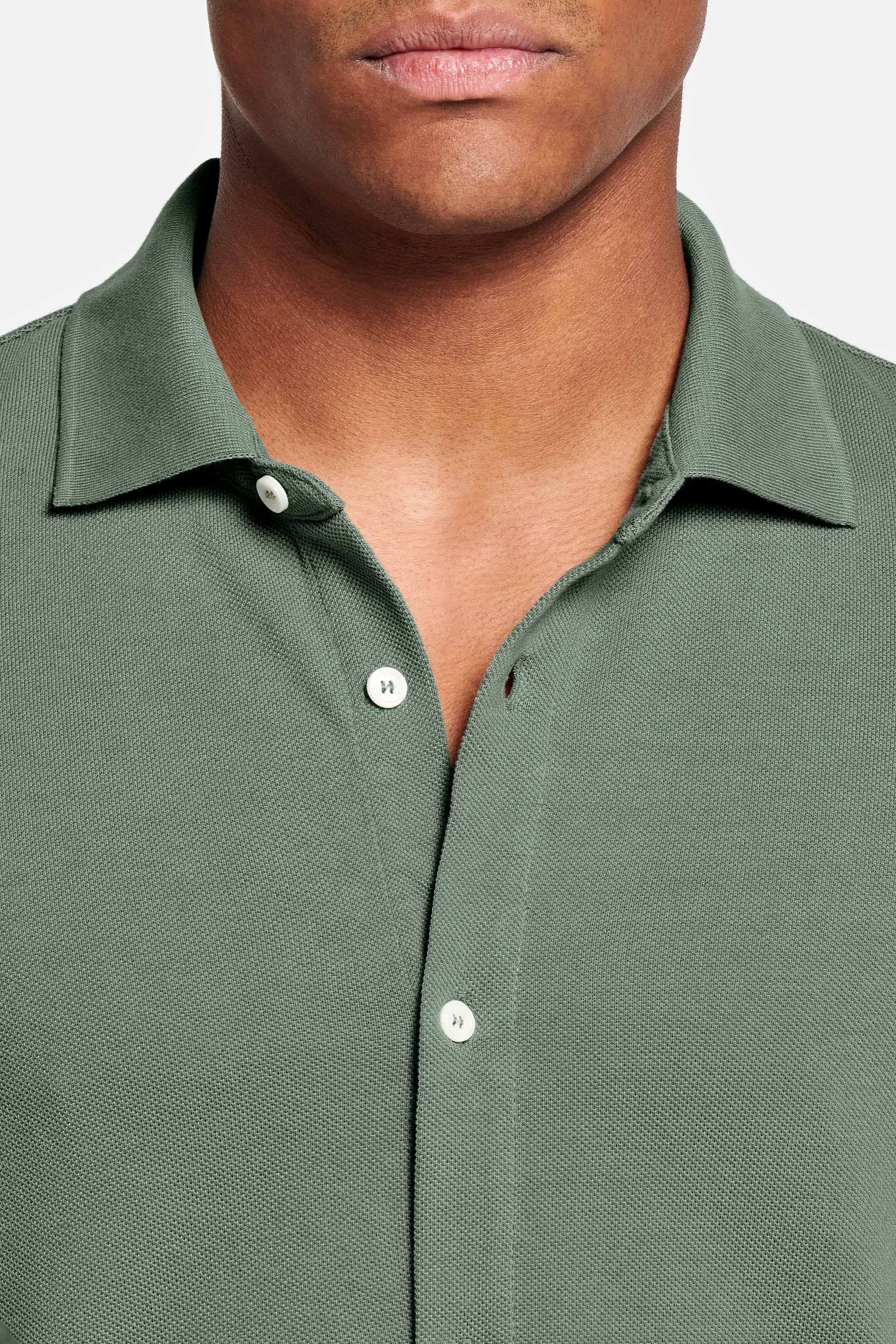 Chemise en piqué vert