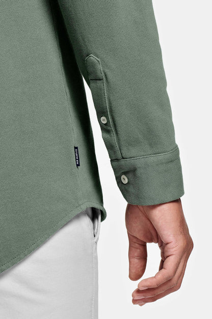 Chemise en piqué vert