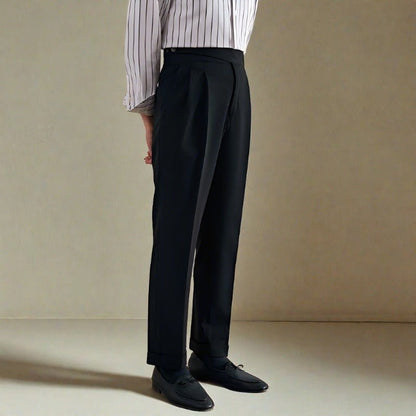 Couture - pantalon plissé avec double bouton
