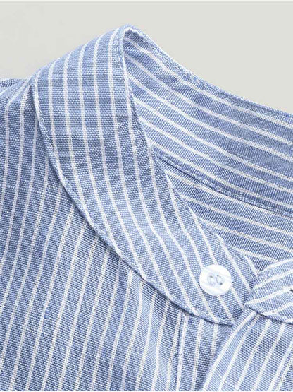 Chemise à manches longues rayée Havana