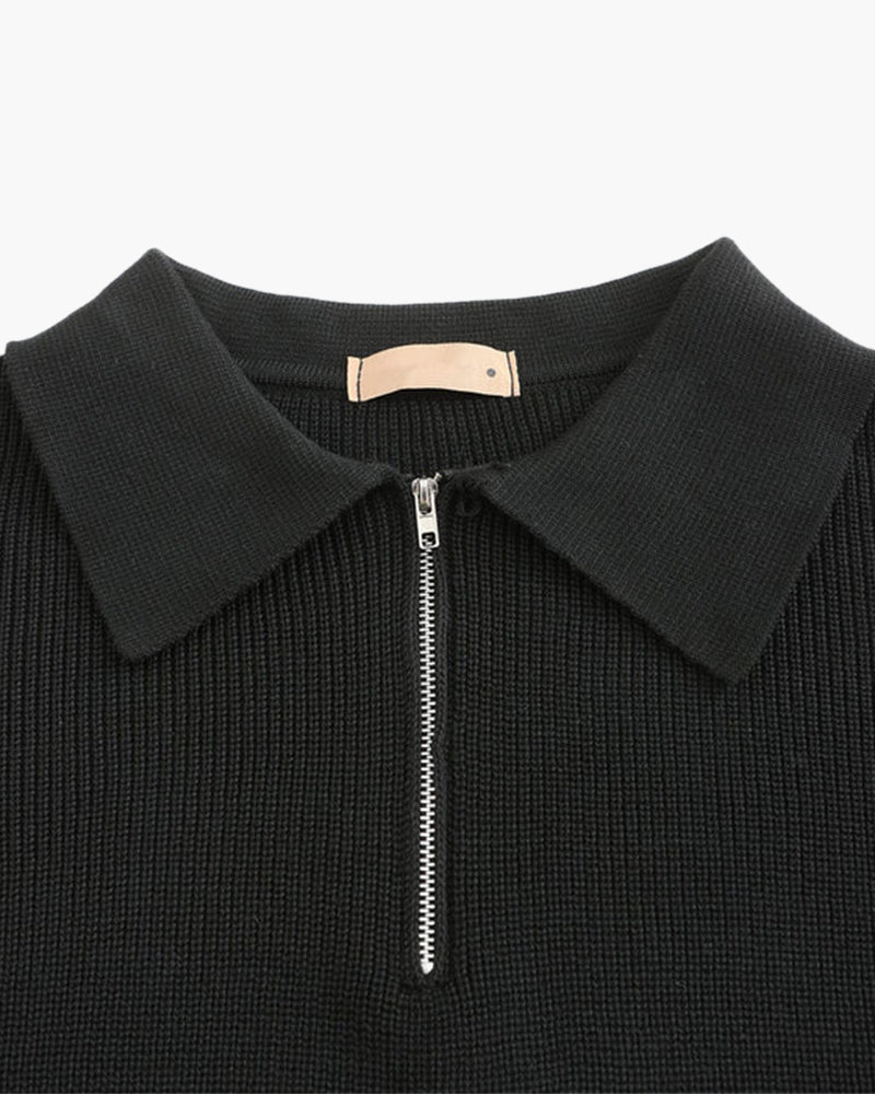 Pull en maille demi-zip Cesare