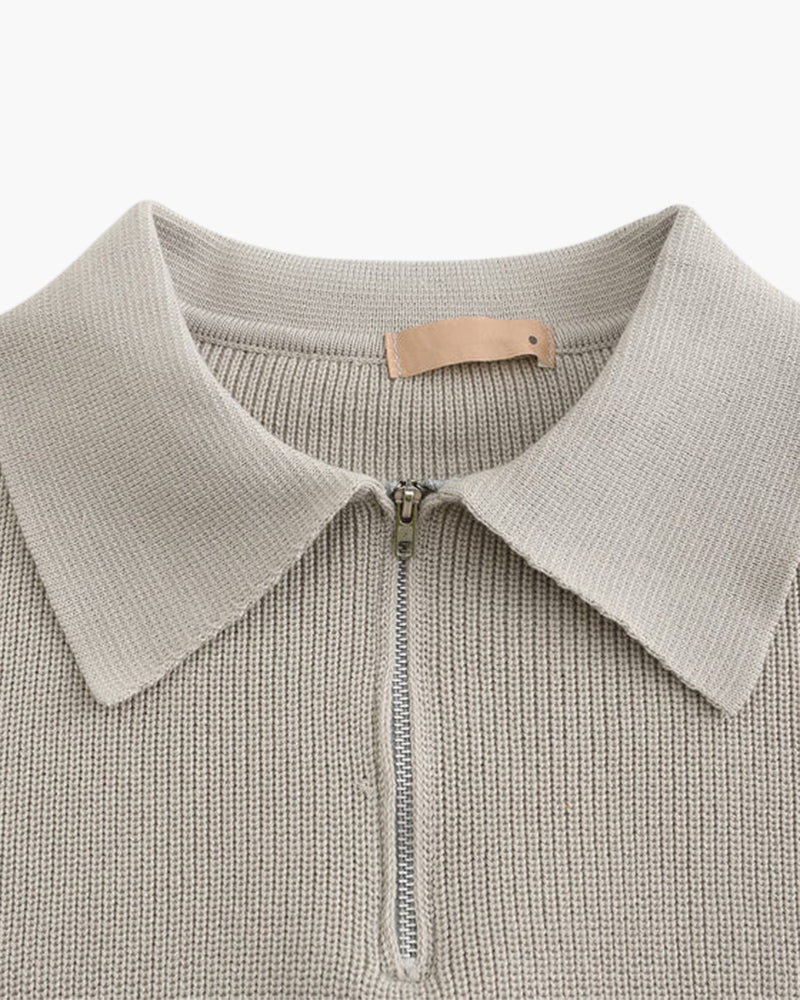 Pull en maille demi-zip Cesare