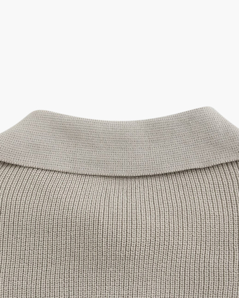 Pull en maille demi-zip Cesare