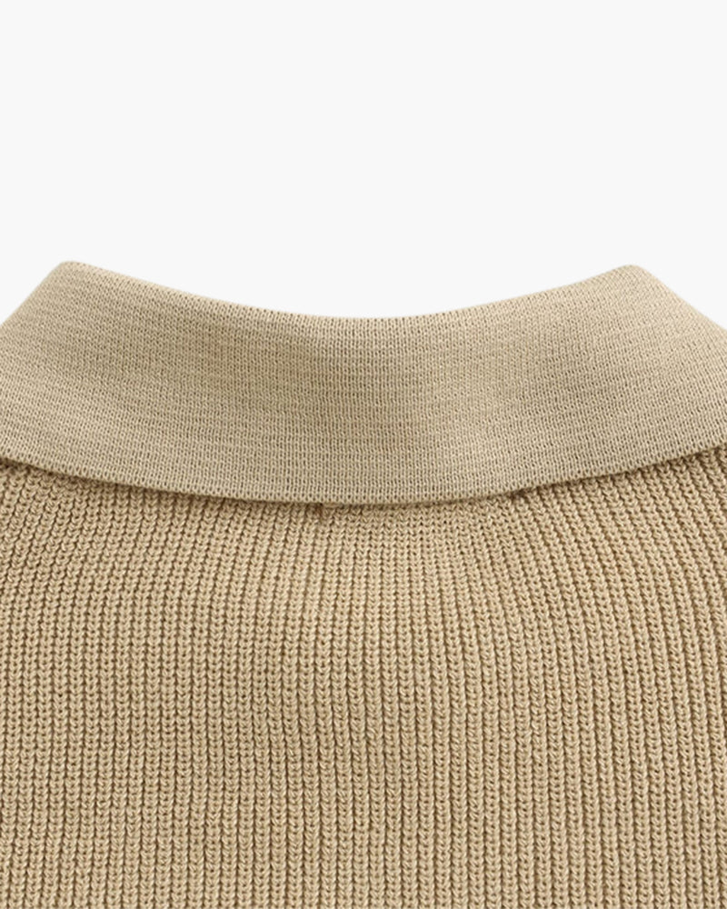 Pull en maille demi-zip Cesare
