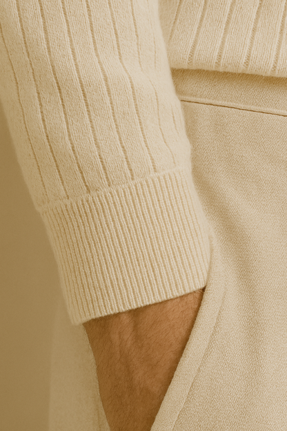 Polo rayé à manches longues