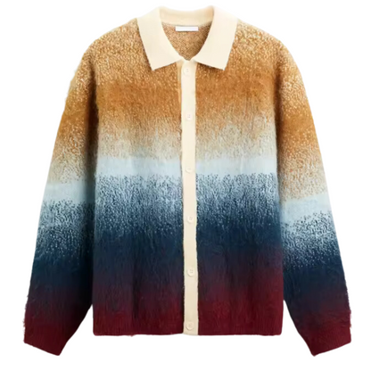 Gilet ombré arc-en-ciel