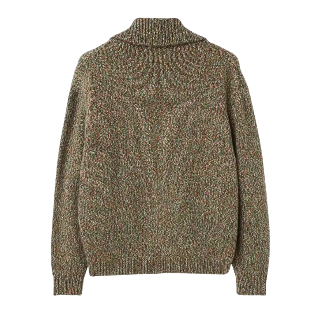 Bomber zippé en laine d'alpaga